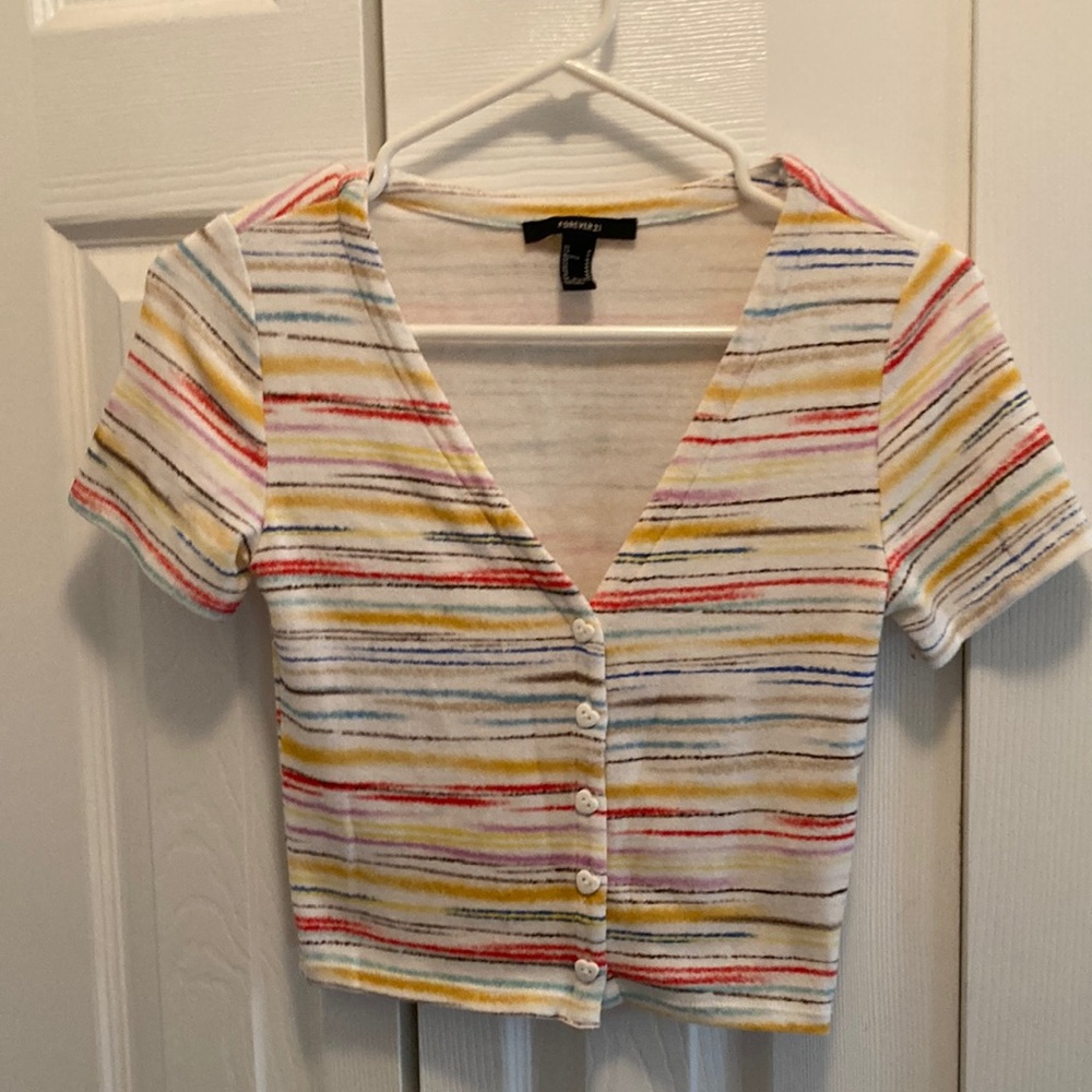 Cute striped crop top